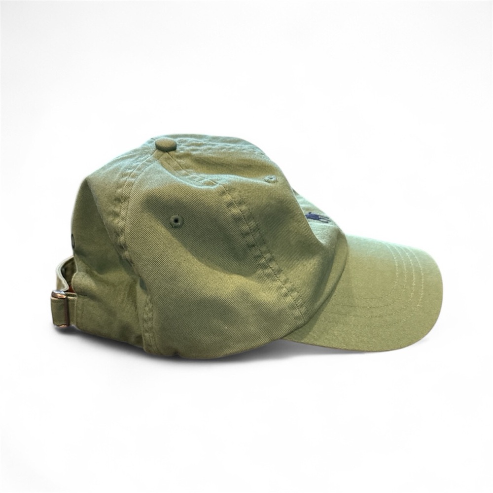 Polo Ralph Lauren Baseball Cap Adjustable Strap Back Green w/ Navy Pony Logo - Picture 2 of 7